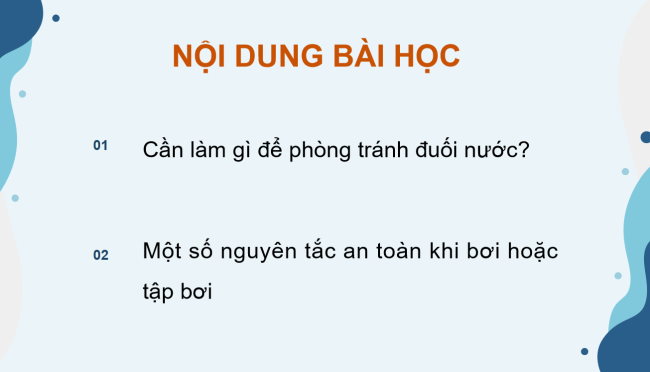 PowerPoint Khoa học 4 Bài 28: Phòng tránh đuối nước