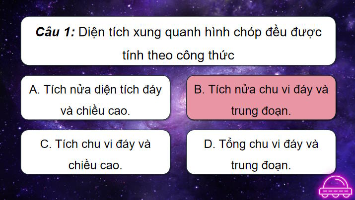 Game khởi động Toán 8 Bài tập cuối chương 10