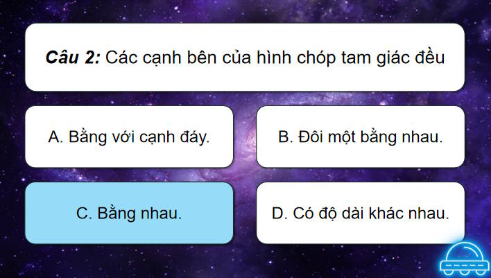 Game khởi động Toán 8 Bài tập cuối chương 10