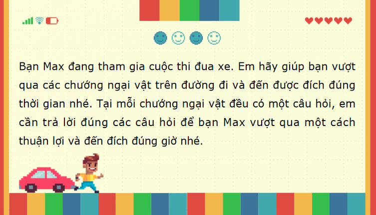 Game khởi động Toán 8 Bài tập cuối chương 2