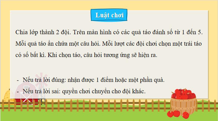 Game khởi động Toán 8 Bài tập cuối chương 5