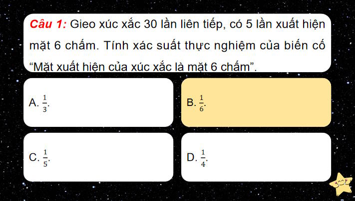 Game khởi động Toán 8 Bài tập cuối chương 8