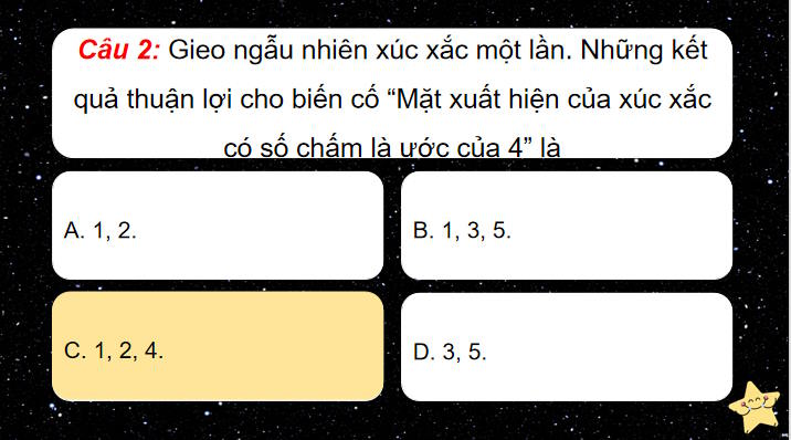 Game khởi động Toán 8 Bài tập cuối chương 8