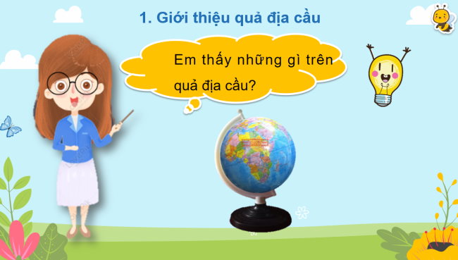 PowerPoint Tự nhiên và xã hội 3 Bài 27: Quả địa cầu - Mô hình thu nhỏ của Trái Đất