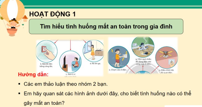 PowerPoint Công nghệ 3 Bài 6: An toàn với môi trường công nghệ trong gia đình
