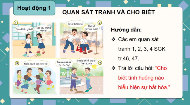 PowerPoint Đạo đức 3 Bài 10: Em nhận biết bất hòa với bạn