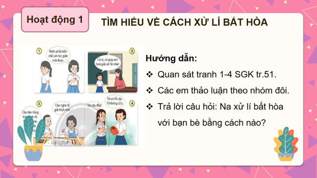 PowerPoint Đạo đức 3 Bài 11: Em xử lý bất hòa với bạn bè