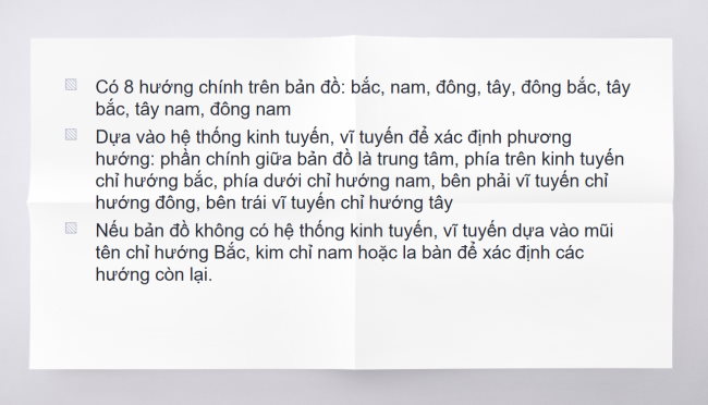 PowerPoint Địa lí 6 Bài 3: Tìm đường đi trên bản đồ