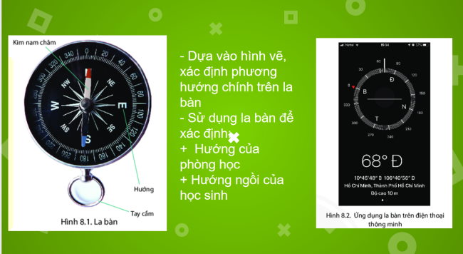 PowerPoint Địa lí 6 Bài 8: Thực hành xác định phương hướng ngoài thực tế