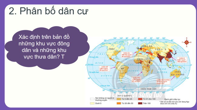 PowerPoint Địa lí 6 Bài 22: Dân số và phân bố dân cư