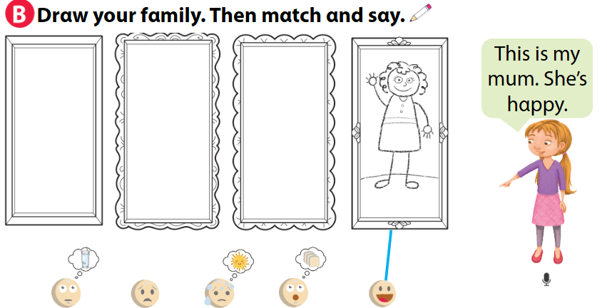 Sách bài tập Tiếng Anh 1 Unit 9 Lesson 3 minh họa 3