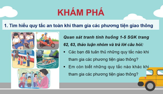  PowerPoint Đạo đức 3 Bài 10: An toàn khi tham gia các phương tiện giao thông