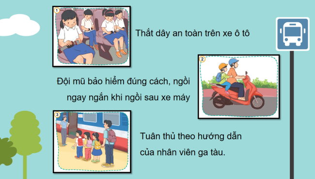  PowerPoint Đạo đức 3 Bài 10: An toàn khi tham gia các phương tiện giao thông