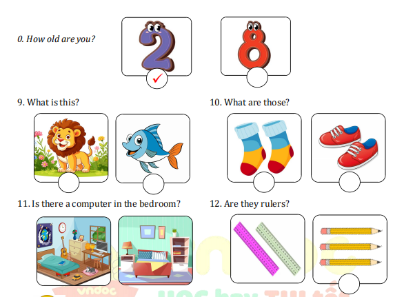 Đề thi cuối kì 2 lớp 3 môn tiếng Anh sách Wonderful World minh họa 2