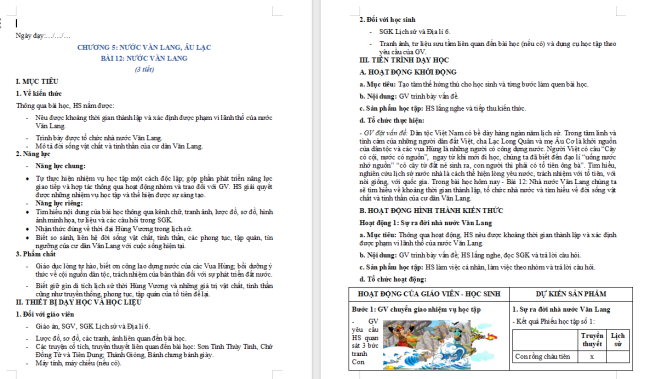 Giáo án Lịch sử lớp 6 Bài 13
