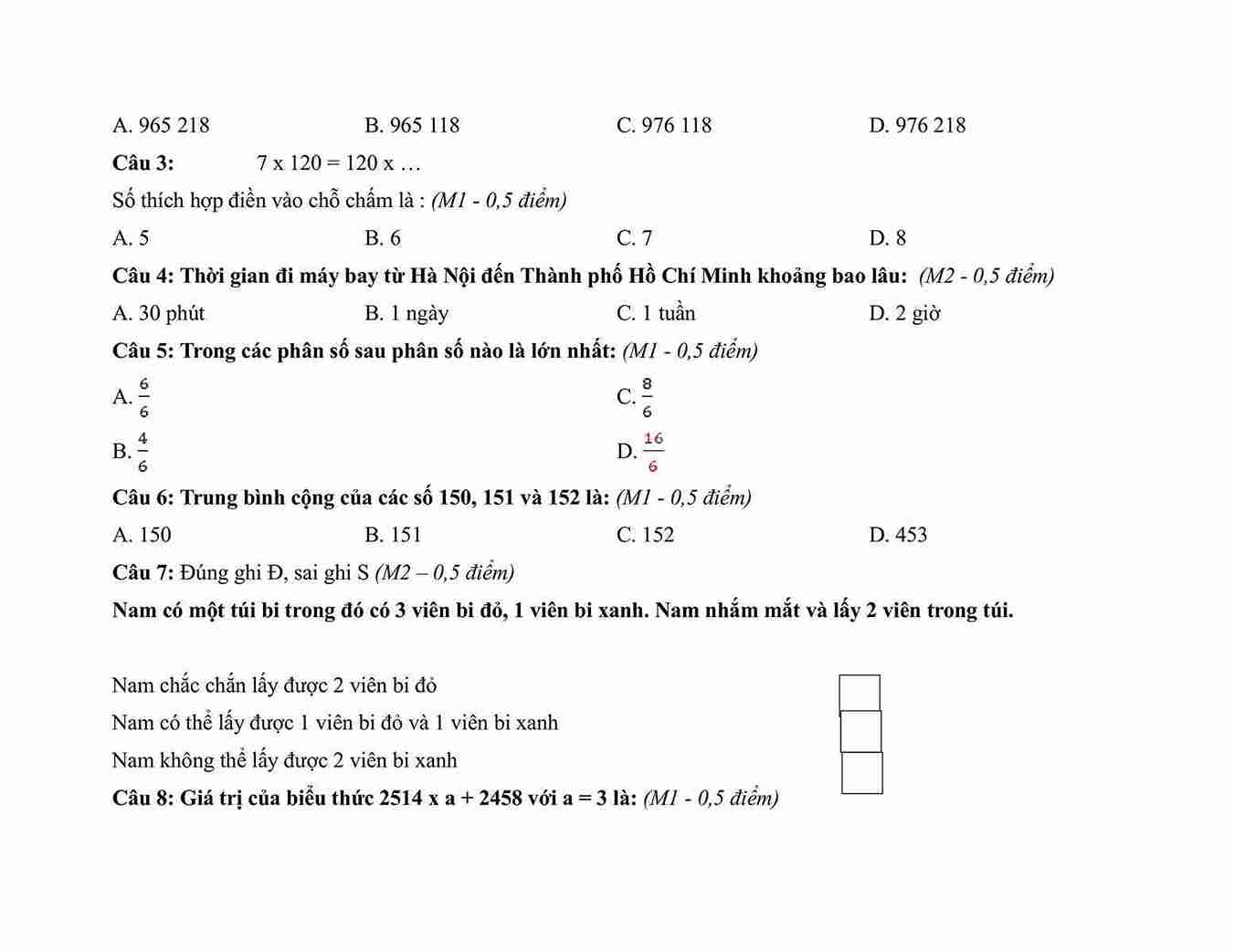 De thi toan cuoi ki 2 lop 4 KNTT de 1 4*925892