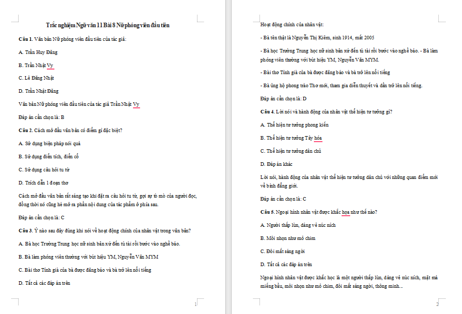 Nữ phóng viên đầu tiên