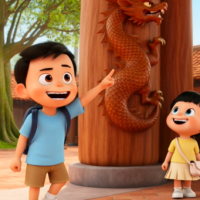 Video mở đầu Mĩ thuật 4 Chủ đề 1: Vẻ đẹp trong điêu khắc đình làng Việt Nam (AI)