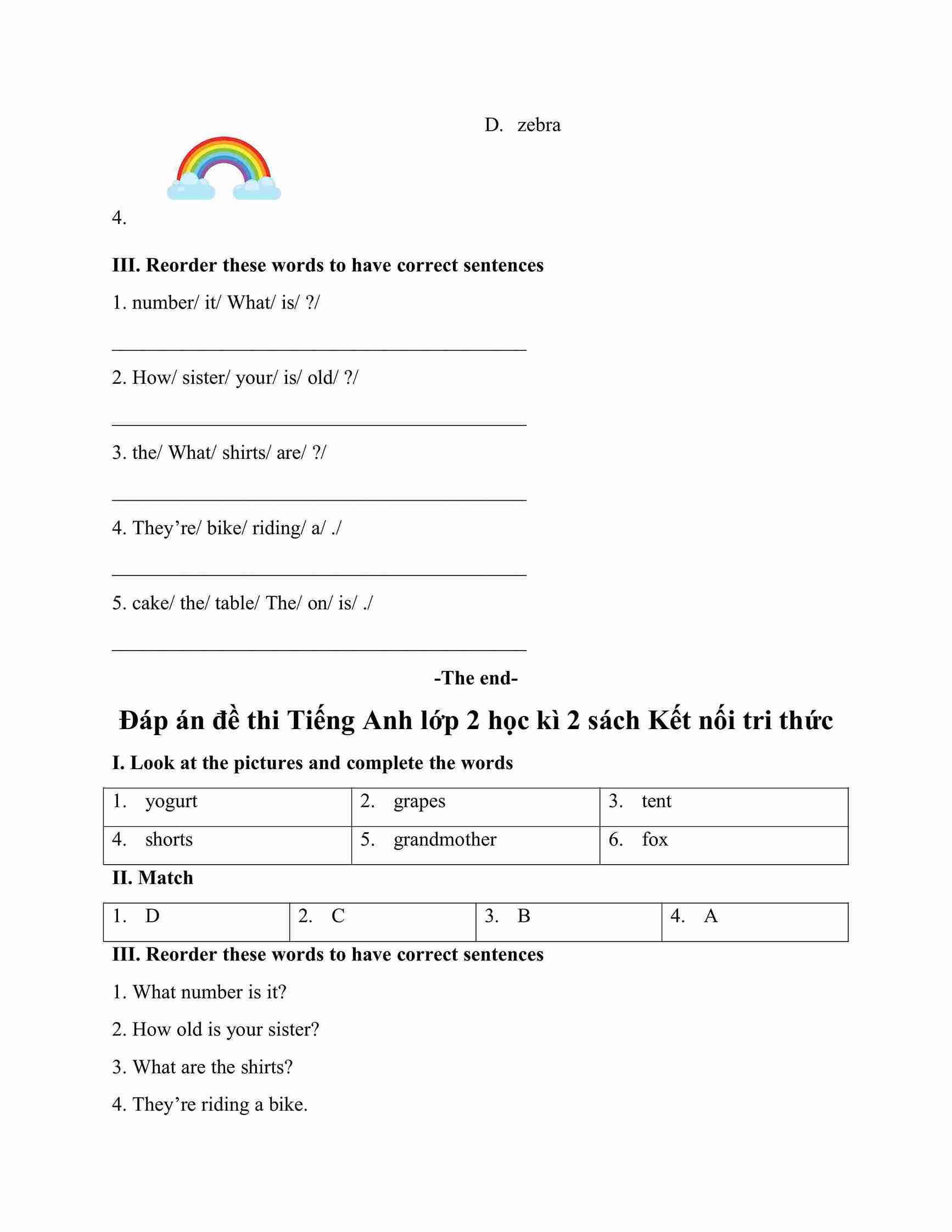 de thi tieng anh lop 2 hoc ki 2 kntt 2*928380