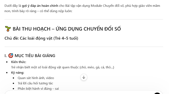 Tạo bài giảng chủ đề "Các loài động vật" cho trẻ từ 4-5 tuổi