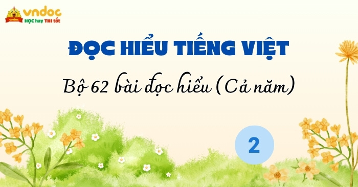 Bộ 62 bài Đọc hiểu Tiếng Việt lớp 2 Cả năm Kết nối tri thức (Có đáp án)