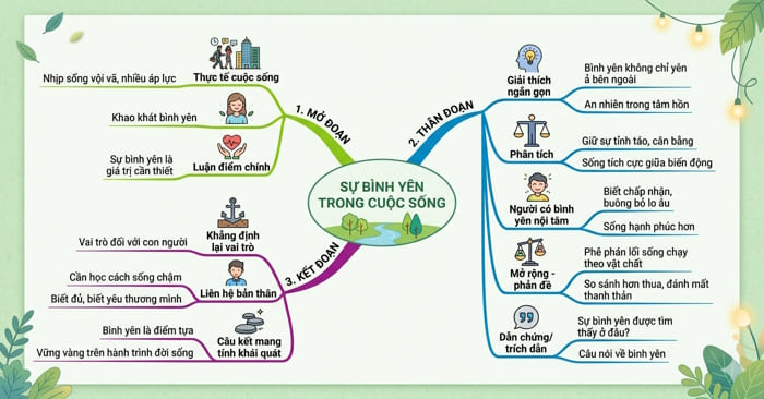 Đoạn văn 200 chữ bàn về vai trò của bình yên trong cuộc sống