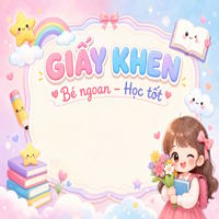 Bộ câu lệnh tạo giấy khen siêu đẹp cho học sinh