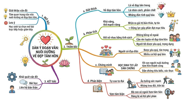 Viết đoạn văn 200 chữ về cách nuôi dưỡng vẻ đẹp tâm hồn
