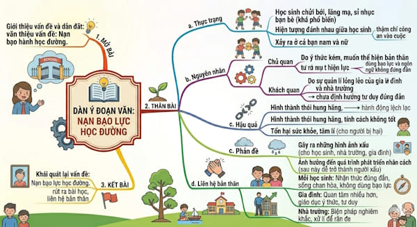 Viết một bài văn ngắn trình bày ý kiến của em về nạn bạo hành học đường