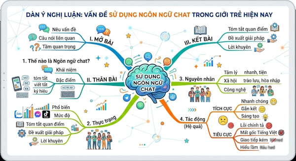Nghị luận vấn đề sử dụng ngôn ngữ chat trong giới trẻ hiện nay