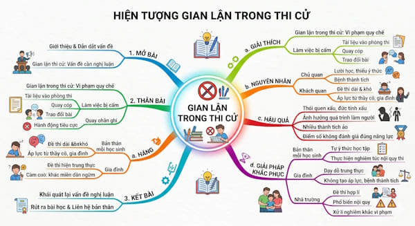 Nghị luận xã hội 200 chữ về hiện tượng gian lận trong thi cử