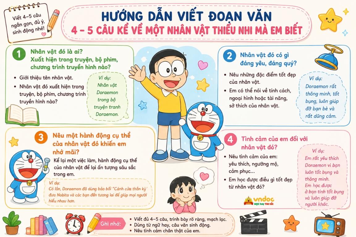Kể về nhân vật thiếu nhi trong các truyện em đã học hoặc đã đọc