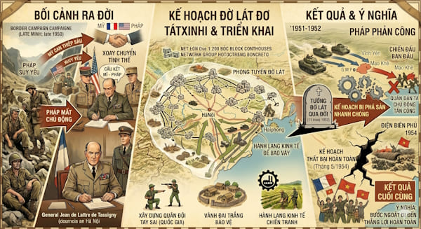 Kế hoạch Đờ Lát Đơ Tátxinhi ra đời, kết quả