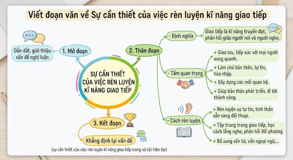 Viết đoạn văn nghị luận xã hội 200 chữ: Sự cần thiết của việc rèn luyện kĩ năng giao tiếp 