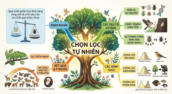 Theo Đacuyn đối tượng của chọn lọc tự nhiên là