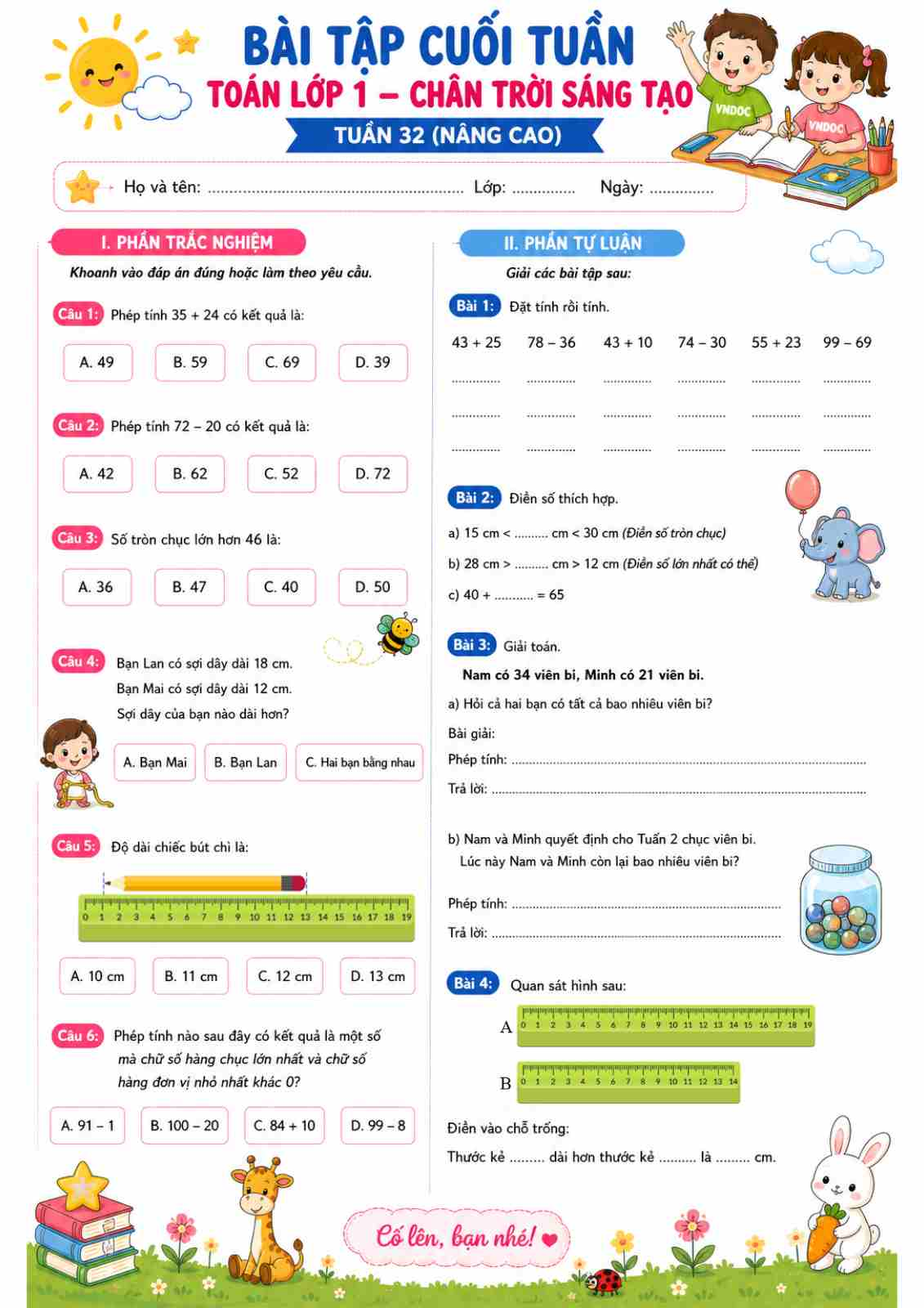 bai tap cuoi tuan mon toan 1 tuan 32 nang cao ctst page 0001*940852