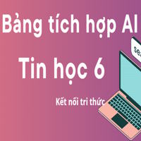 Bảng tích hợp AI môn Tin học 6 Kết nối tri thức