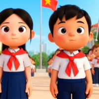 Video mở đầu Đạo đức 3 Bài 1: Chào cờ và hát quốc ca (AI)