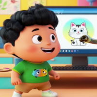 Video mở đầu Tin học 5 Bài 8A: Làm quen với phần mềm đồ họa (AI)