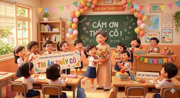 Bài viết tri ân thầy cô