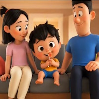 Video mở đầu Đạo đức 1 Bài 5: Gia đình của em (AI)