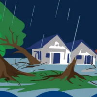 Game khởi động Khoa học 4 Bài 6: Gió, bão và phòng chống bão