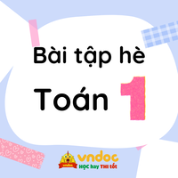 Đề ôn tập hè lớp 1 lên lớp 2 môn Toán - Đề số 1