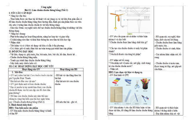 Giáo án Công nghệ 4 Bài 12
