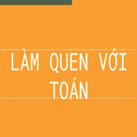 Bài tập giúp bé làm quen với Toán