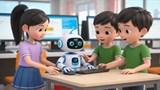 Video mở đầu Tin học 3 Bài 4: Làm việc với máy tính (AI)