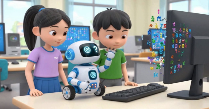 Video mở đầu Tin học 3 Bài 5: Sử dụng bàn phím (AI)