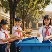 Video mở đầu Đạo đức 1 Bài 14: Giữ vệ sinh trường, lớp (AI)