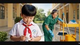 Video mở đầu Đạo đức 1 Bài 14: Giữ vệ sinh trường, lớp (AI)