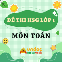 Đề thi học sinh giỏi Toán lớp 1
